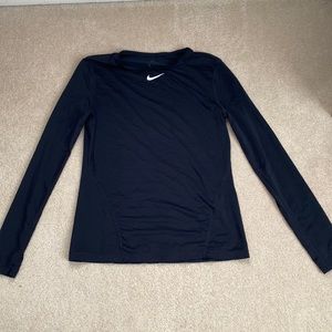 Nike black long sleeve dry fit shirt